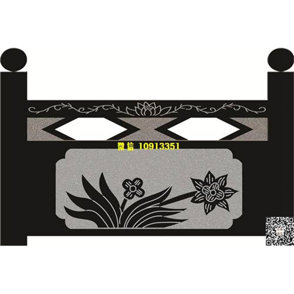 精雕图96兰花栏板精雕图线雕图线条图单线铣底图_电脑雕刻plt文泰矢量图精雕图浮雕图